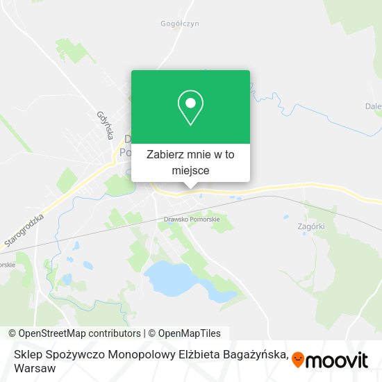 Mapa Sklep Spożywczo Monopolowy Elżbieta Bagażyńska