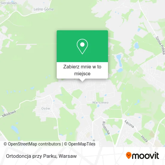 Mapa Ortodoncja przy Parku