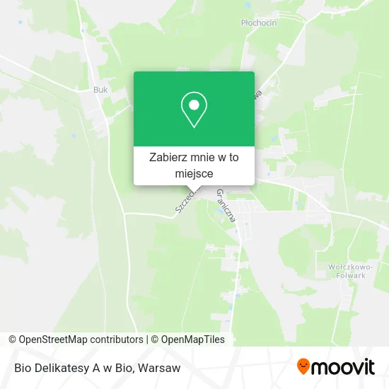 Mapa Bio Delikatesy A w Bio