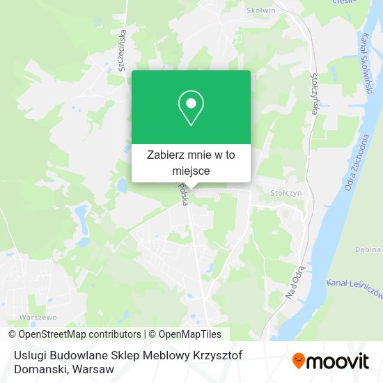 Mapa Uslugi Budowlane Sklep Meblowy Krzysztof Domanski