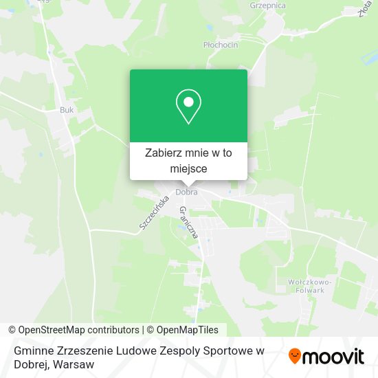 Mapa Gminne Zrzeszenie Ludowe Zespoly Sportowe w Dobrej