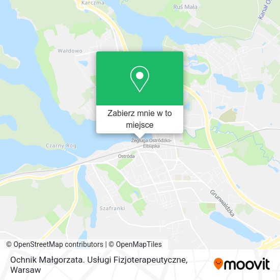 Mapa Ochnik Małgorzata. Usługi Fizjoterapeutyczne