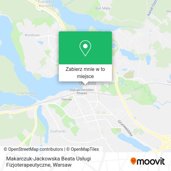 Mapa Makarczuk-Jackowska Beata Usługi Fizjoterapeutyczne