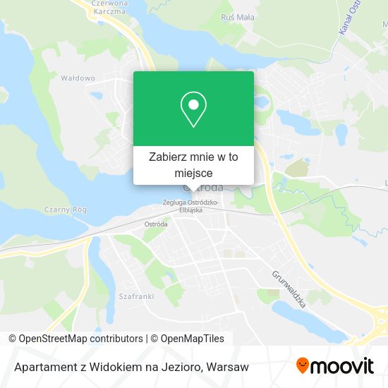 Mapa Apartament z Widokiem na Jezioro