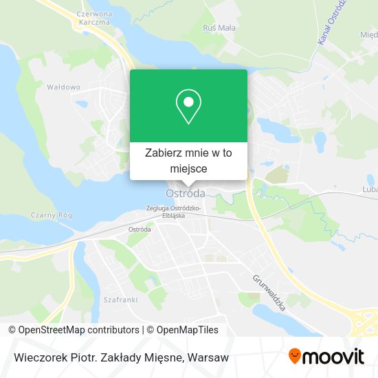 Mapa Wieczorek Piotr. Zakłady Mięsne