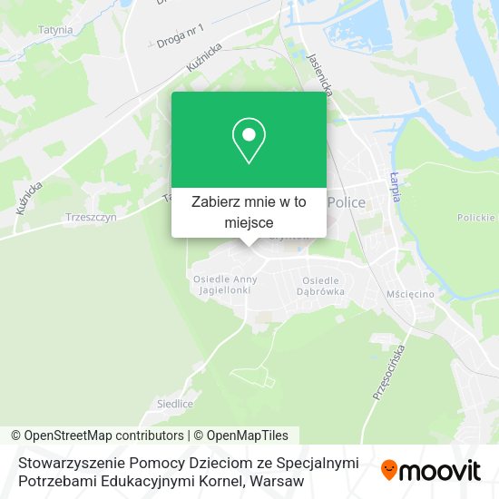 Mapa Stowarzyszenie Pomocy Dzieciom ze Specjalnymi Potrzebami Edukacyjnymi Kornel