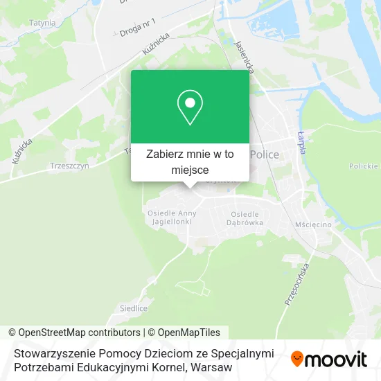 Mapa Stowarzyszenie Pomocy Dzieciom ze Specjalnymi Potrzebami Edukacyjnymi Kornel