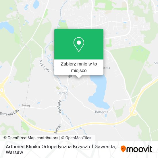 Mapa Arthmed Klinika Ortopedyczna Krzysztof Gawenda