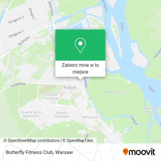Mapa Butterfly Fitness Club