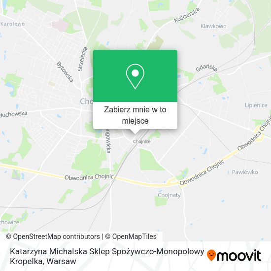 Mapa Katarzyna Michalska Sklep Spożywczo-Monopolowy Kropelka