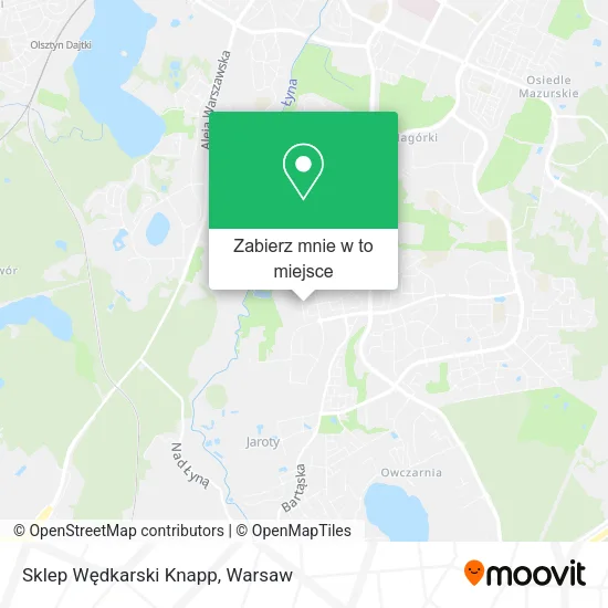 Mapa Sklep Wędkarski Knapp