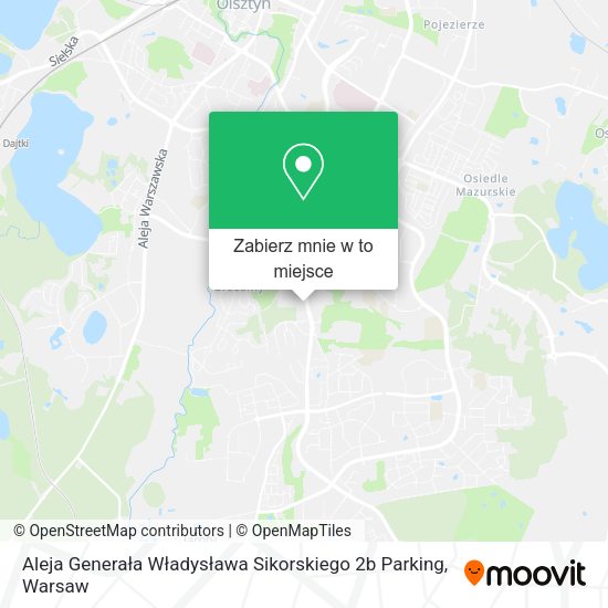 Mapa Aleja Generała Władysława Sikorskiego 2b Parking