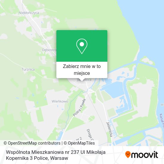 Mapa Wspólnota Mieszkaniowa nr 237 Ul Mikołaja Kopernika 3 Police