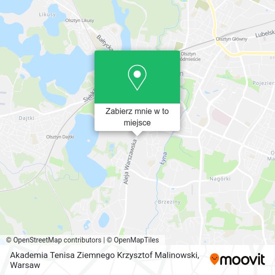 Mapa Akademia Tenisa Ziemnego Krzysztof Malinowski