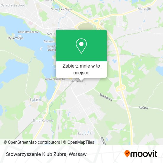 Mapa Stowarzyszenie Klub Żubra