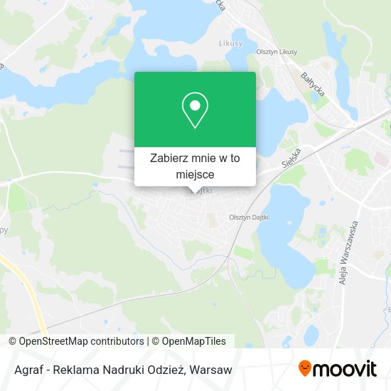 Mapa Agraf - Reklama Nadruki Odzież