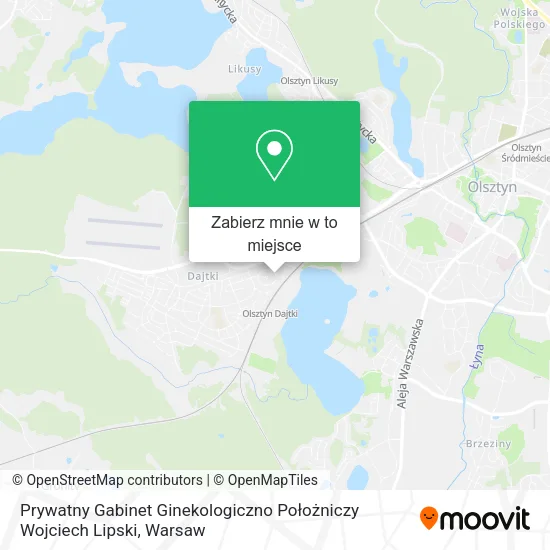 Mapa Prywatny Gabinet Ginekologiczno Położniczy Wojciech Lipski
