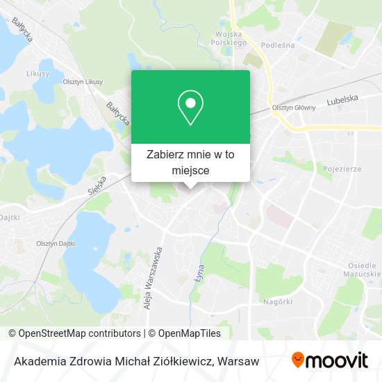 Mapa Akademia Zdrowia Michał Ziółkiewicz