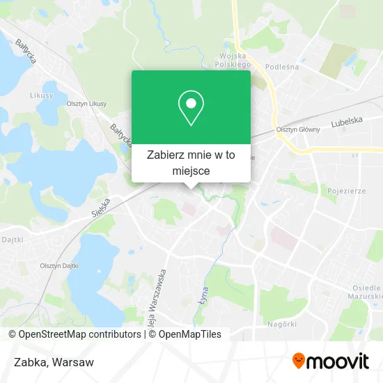 Mapa Zabka