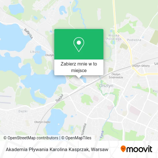 Mapa Akademia Pływania Karolina Kasprzak