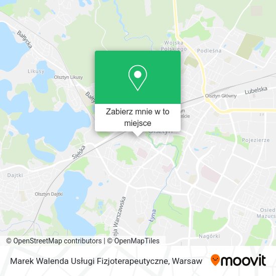 Mapa Marek Walenda Usługi Fizjoterapeutyczne