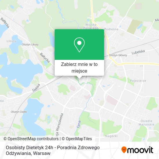 Mapa Osobisty Dietetyk 24h - Poradnia Zdrowego Odżywiania