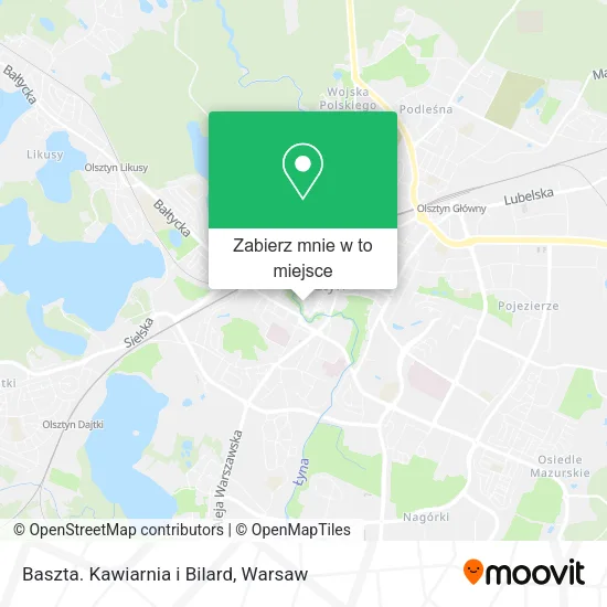 Mapa Baszta. Kawiarnia i Bilard
