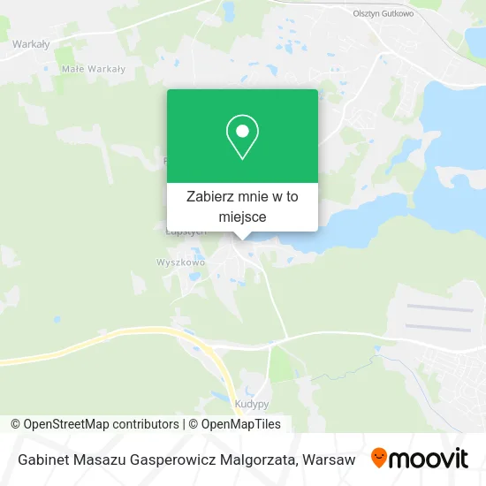 Mapa Gabinet Masazu Gasperowicz Malgorzata