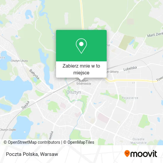 Mapa Poczta Polska