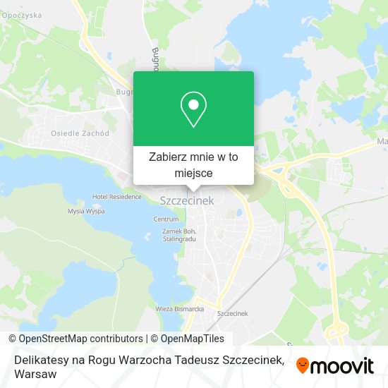 Mapa Delikatesy na Rogu Warzocha Tadeusz Szczecinek