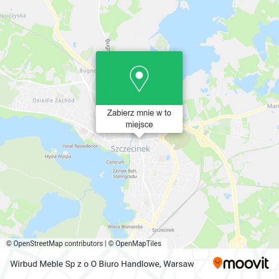 Mapa Wirbud Meble Sp z o O Biuro Handlowe