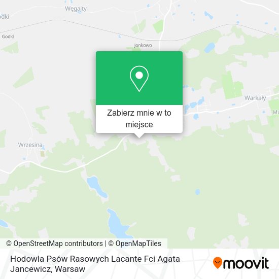 Mapa Hodowla Psów Rasowych Lacante Fci Agata Jancewicz