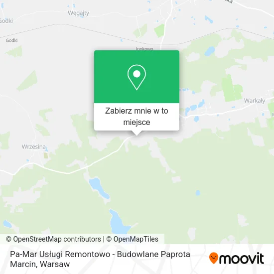 Mapa Pa-Mar Usługi Remontowo - Budowlane Paprota Marcin
