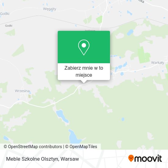 Mapa Meble Szkolne Olsztyn