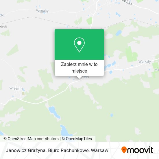 Mapa Janowicz Grażyna. Biuro Rachunkowe