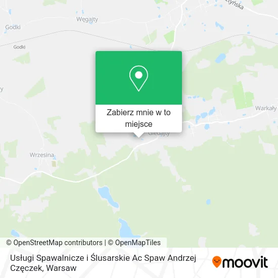 Mapa Usługi Spawalnicze i Ślusarskie Ac Spaw Andrzej Częczek