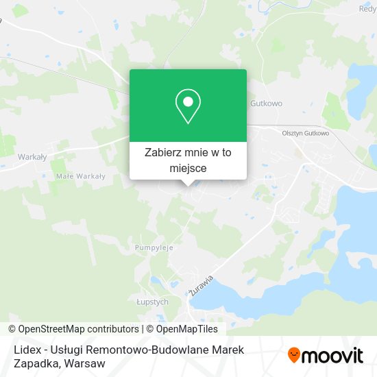 Mapa Lidex - Usługi Remontowo-Budowlane Marek Zapadka