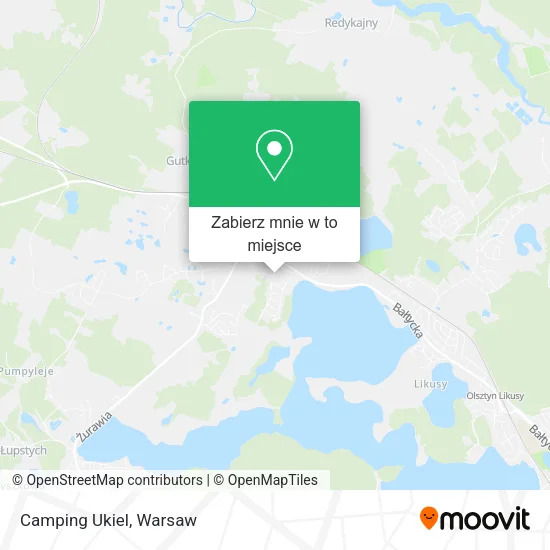Mapa Camping Ukiel