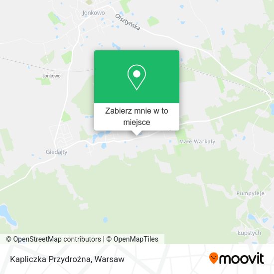 Mapa Kapliczka Przydrożna