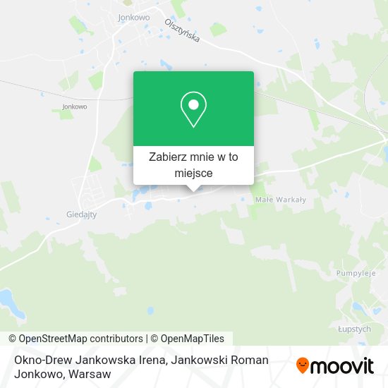 Mapa Okno-Drew Jankowska Irena, Jankowski Roman Jonkowo