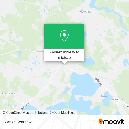 Mapa Zabka