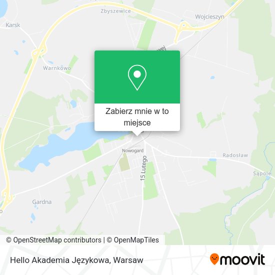 Mapa Hello Akademia Językowa