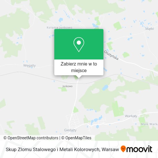 Mapa Skup Zlomu Stalowego i Metali Kolorowych