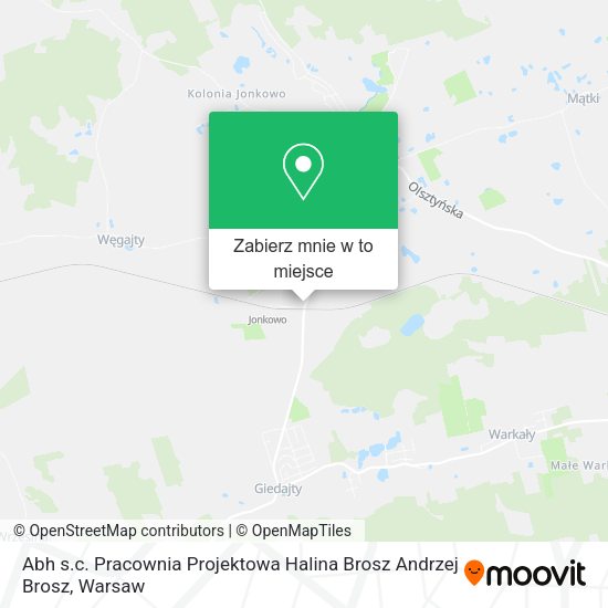 Mapa Abh s.c. Pracownia Projektowa Halina Brosz Andrzej Brosz