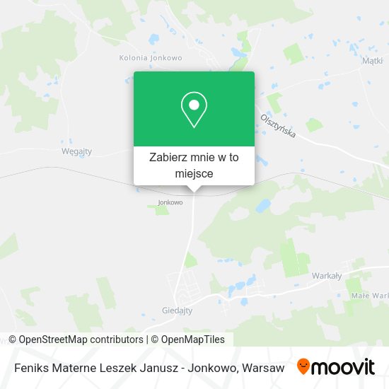 Mapa Feniks Materne Leszek Janusz - Jonkowo