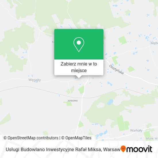 Mapa Usługi Budowlano Inwestycyjne Rafał Miksa