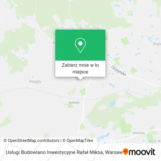Mapa Usługi Budowlano Inwestycyjne Rafał Miksa