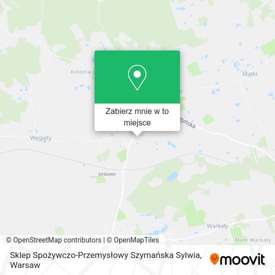 Mapa Sklep Spożywczo-Przemysłowy Szymańska Sylwia