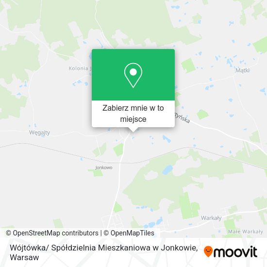 Mapa Wójtówka/ Spółdzielnia Mieszkaniowa w Jonkowie