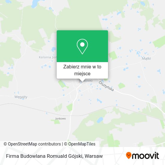 Mapa Firma Budowlana Romuald Gójski